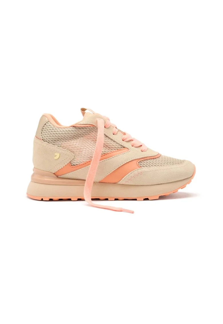 Pantofi sport din plasa cu garnituri din piele Larrabee, Bej