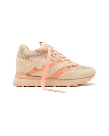 Pantofi sport din plasa cu garnituri din piele Larrabee, Bej