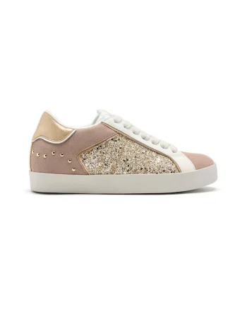 Pantofi sport cu segmente stralucitoare Epsom, Auriu