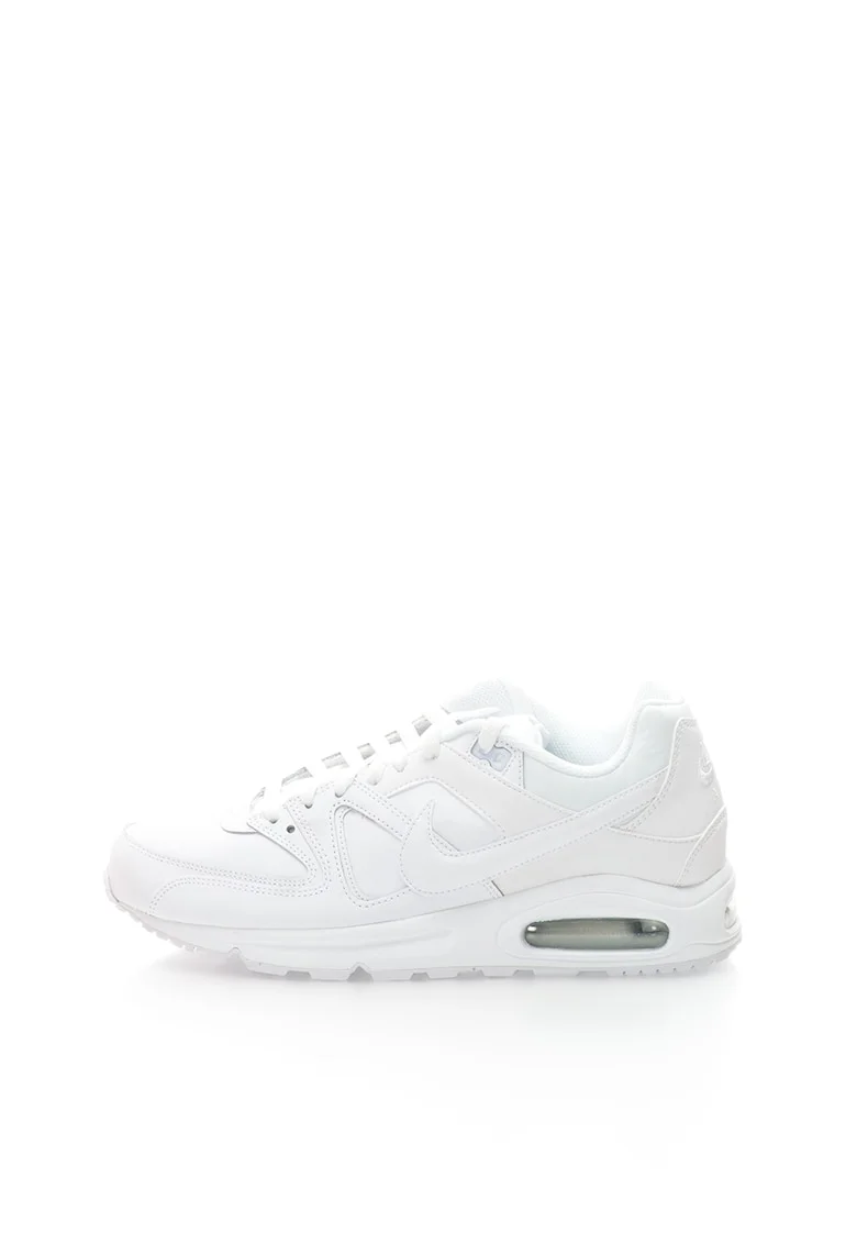 Air Max Command Pantofi sport din piele, Alb optic