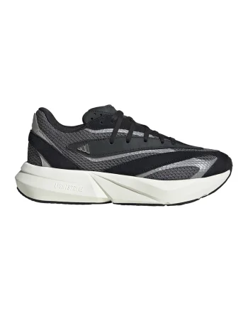 Pantofi sport cu insertii de piele intoarsa Lightblaze, Negru/Argintiu