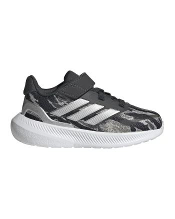 Pantofi Runfalcon 5 cu inchidere cu velcro, Negru/Gri
