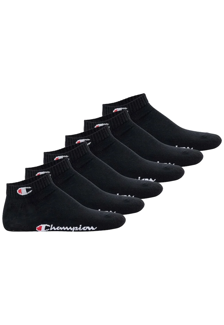 Set de sosete unisex pana la glezna - 6 perechi, Negru