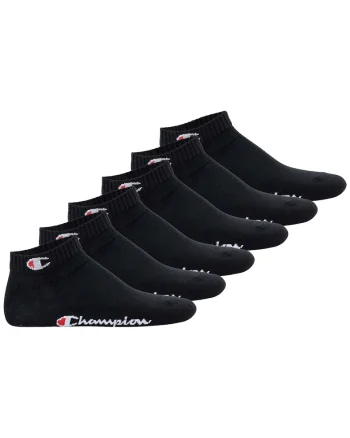 Set de sosete unisex pana la glezna - 6 perechi, Negru