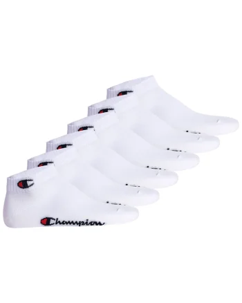 Set de sosete unisex pana la glezna - 6 perechi, Alb