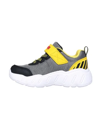 Pantofi sport Play Scene cu model si velcro, Negru/Galben