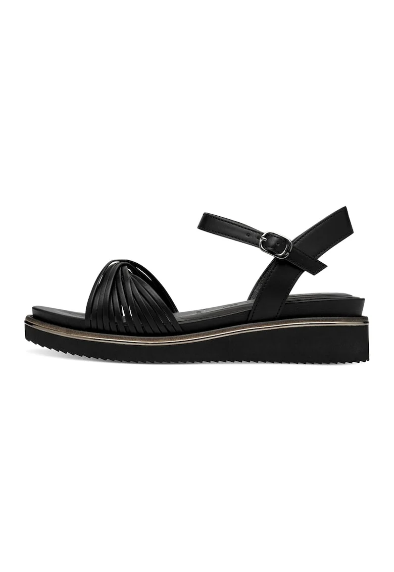 Sandale wedge, Negru