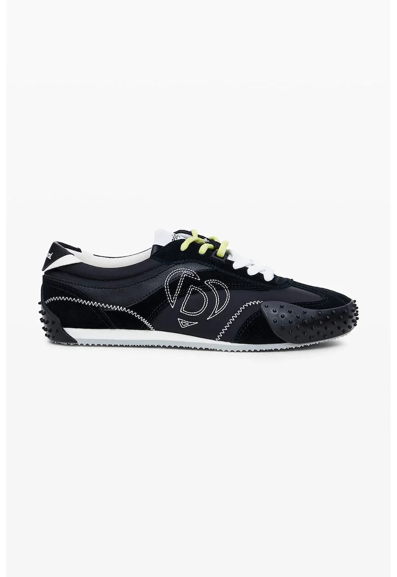Pantofi sport cu garnituri din piele si piele intoarsa
