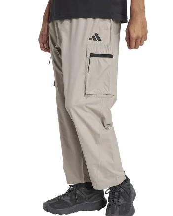 Pantaloni cargo cu croiala dreapta, Gri deschis