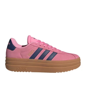 Pantofi sport VL Court Bold flatform din piele intoarsa, Roz/Bleumarin