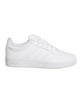 Pantofi sport de piele ecologica Hoops 4.0, Alb optic