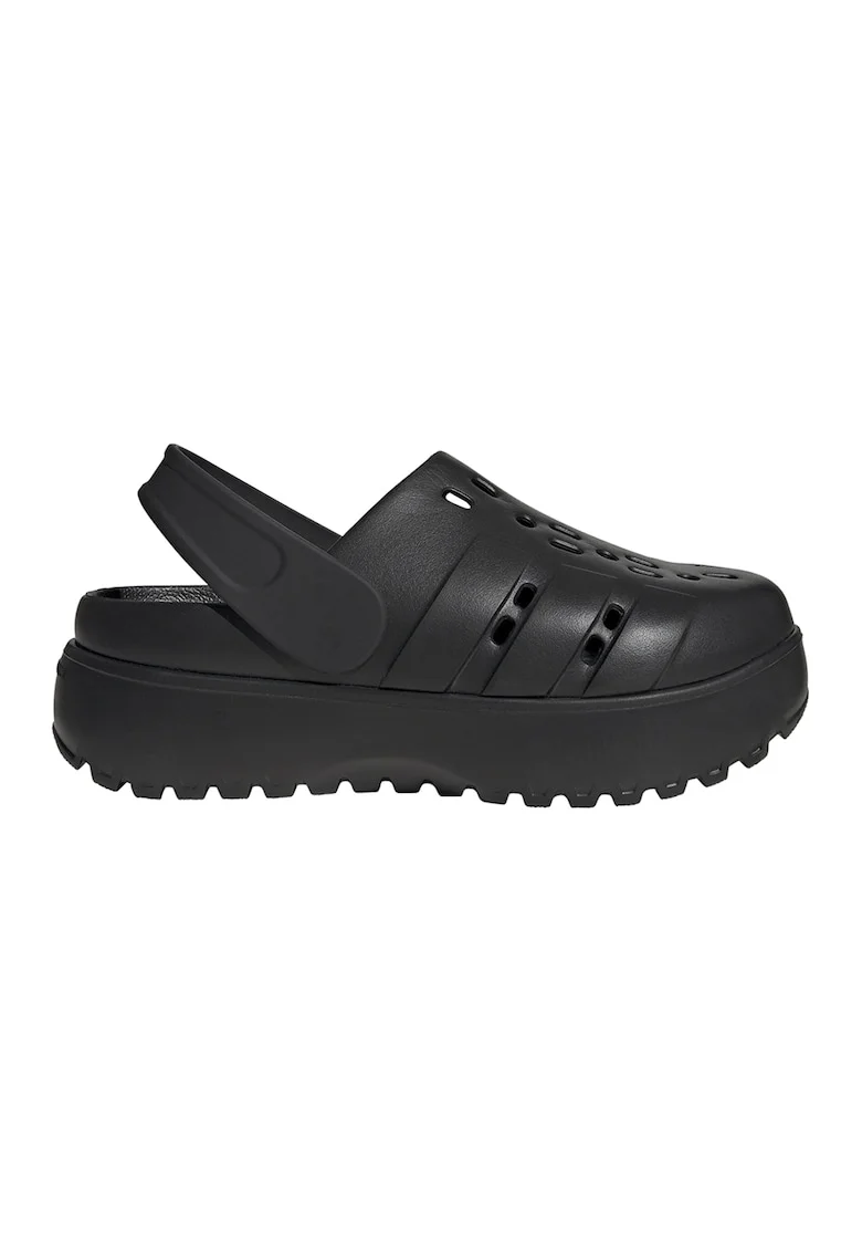 Saboti slingback cu platforma Adilette, Negru