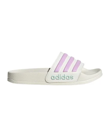 Papuci Adilette 2, Roz pastel/Alb murdar
