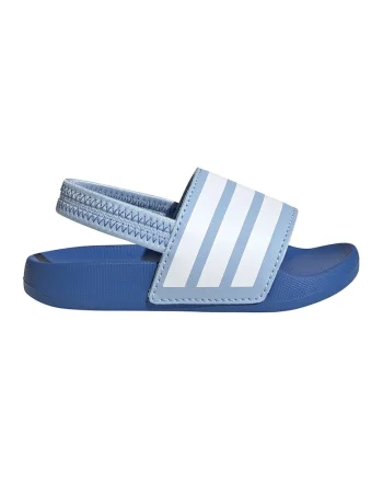 Sandale slingback Adilette, Alb/Albastru