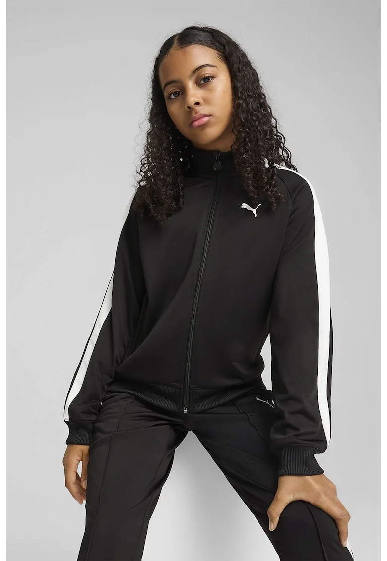 Jacheta regular-fit cu logo, Negru/Alb optic