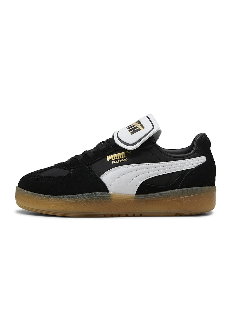 Pantofi sport cu detalii de piele intoarsa Palermo Moda, Negru