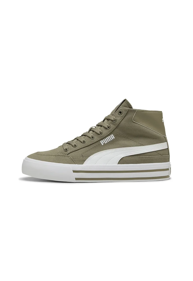Pantofi sport high-top Court Classic, Alb/Kaki