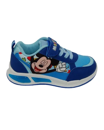 Pantofi sport cu LED-uri Mickey Mouse, Rosu/Negru/Albastru