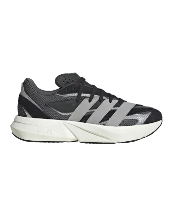 Pantofi sport Lightblaze cu insertii de piele intoarsa, Negru/Gri inchis
