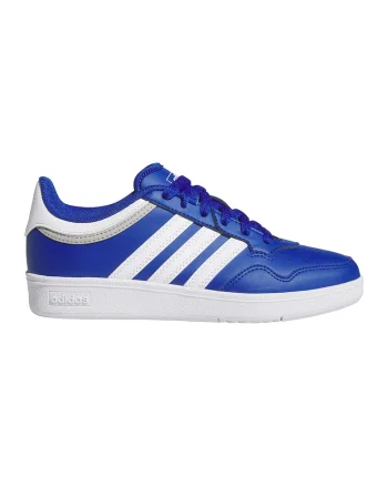 Pantofi sport de piele ecologica Hoops 4.0, Alb/Albastru royal