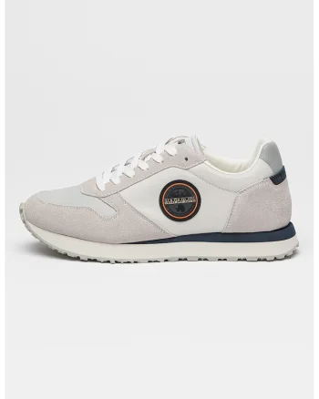 Pantofi sport cu insertii de piele intoarsa Nova, Gri deschis