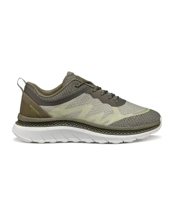 Pantofi sport din plasa tricotata, Kaki pal