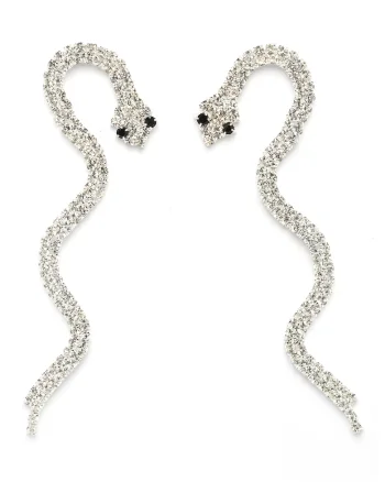 Cercei lungi Slithering Serpent, Transparent