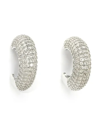 Cercei Twinkling Dainty, Argintiu/Transparent