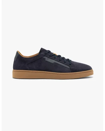 Pantofi sport uni din piele intoarsa, Bleumarin