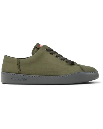 Pantofi sport textili cu sireturi, Verde