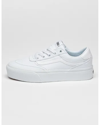Pantofi sport flatform din material textil Brooklyn, Alb