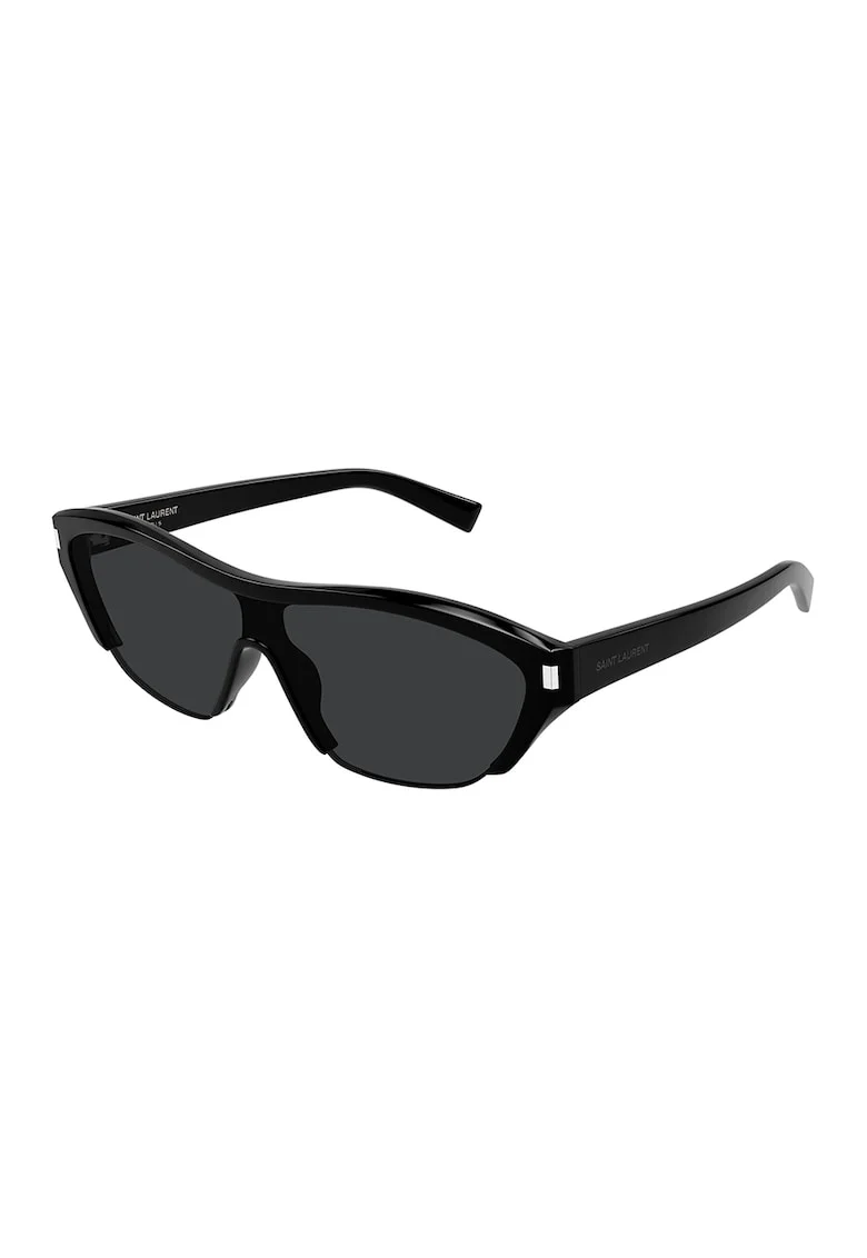 Ochelari de soare cat-eye cu lentile uni, Negru