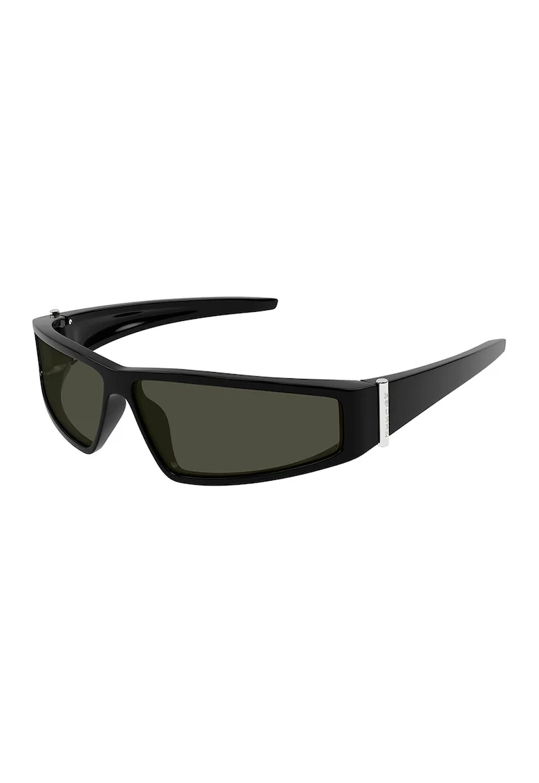 Ochelari de soare unisex cu lentile uni, Negru