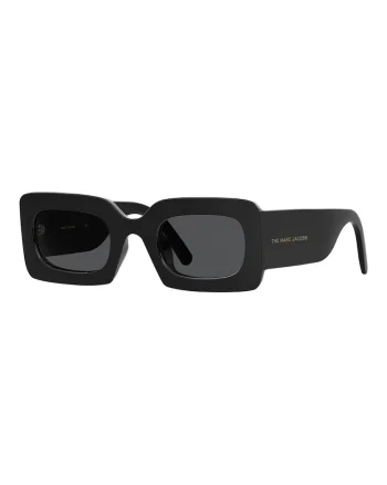 Ochelari de soare patrati cu aspect masiv, Negru