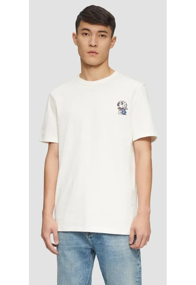 Tricou barbati cu decolteu la baza gatului, croiala Regular Fit,