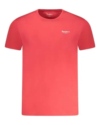 Tricou barbati, cu mini logo, Slim fit,, Rosu