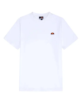 Tricou din bumbac cu decolteu la baza gatului, Alb