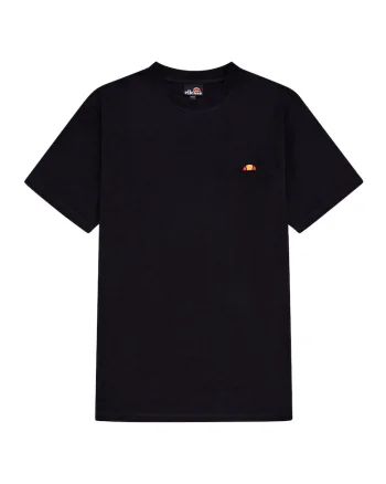 Tricou din bumbac cu decolteu la baza gatului, Negru