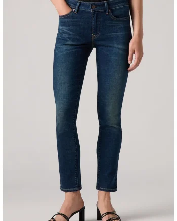 Blugi crop slim fit 712™, Bleumarin