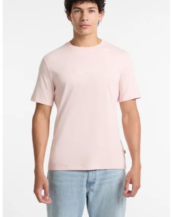 Tricou din bumbac cu imprimeu logo, Roz pal