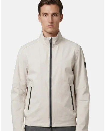 Jacheta Softshell cu buzunare cu fermoar, Bej deschis