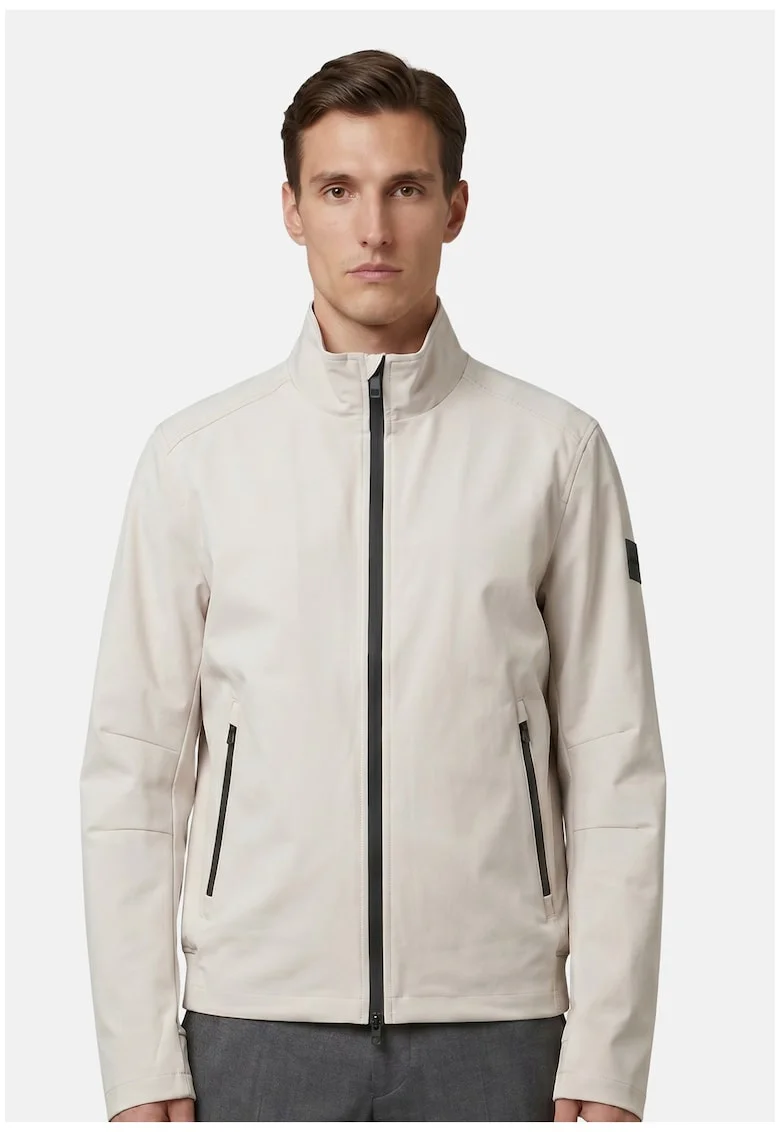 Jacheta Softshell cu buzunare cu fermoar, Bej