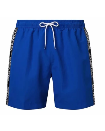 Pantaloni scurti de baie,  Poliester, Albastru, Albastru