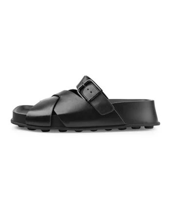 Papuci din piele, Negru
