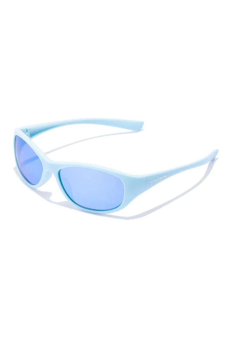 Ochelari de soare unisex cu lentile ovale, Albastru glaciar