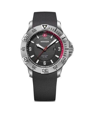 Ceas barbatesc  Quartz, 43mm, 20ATM, Negru