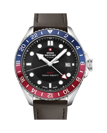 Ceas barbatesc  Quartz, 43mm, 10ATMaqzasss, Negru