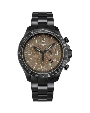 Ceas barbatesc  109460, Quartz, 46mm, 10ATM, Negru