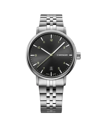 Ceas barbatesc  01.1731.120 Metropolitan, 40mm, 10ATM, Argintiu
