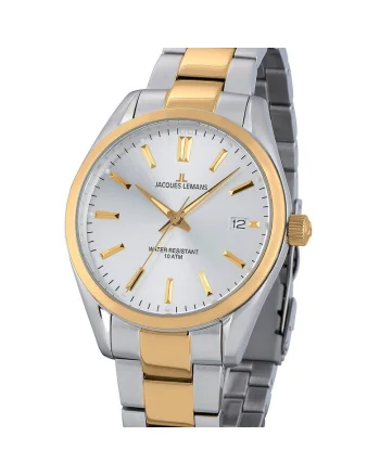 Ceas barbatesc  1-1859J, Quartz, 40mm, 10ATM, Argintiu